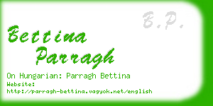 bettina parragh business card